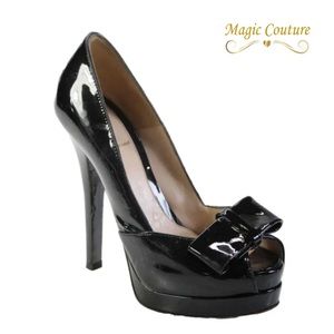 FENDI Black Patent Leather Platform Heel🖤🖤🖤